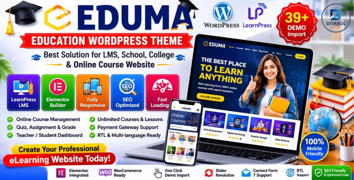 EDUMA – The Ultimate Education WordPress Theme
