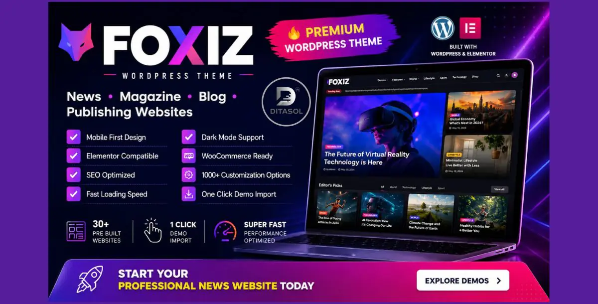 FOXIZ – Premium News, Magazine & Blog WordPress Theme