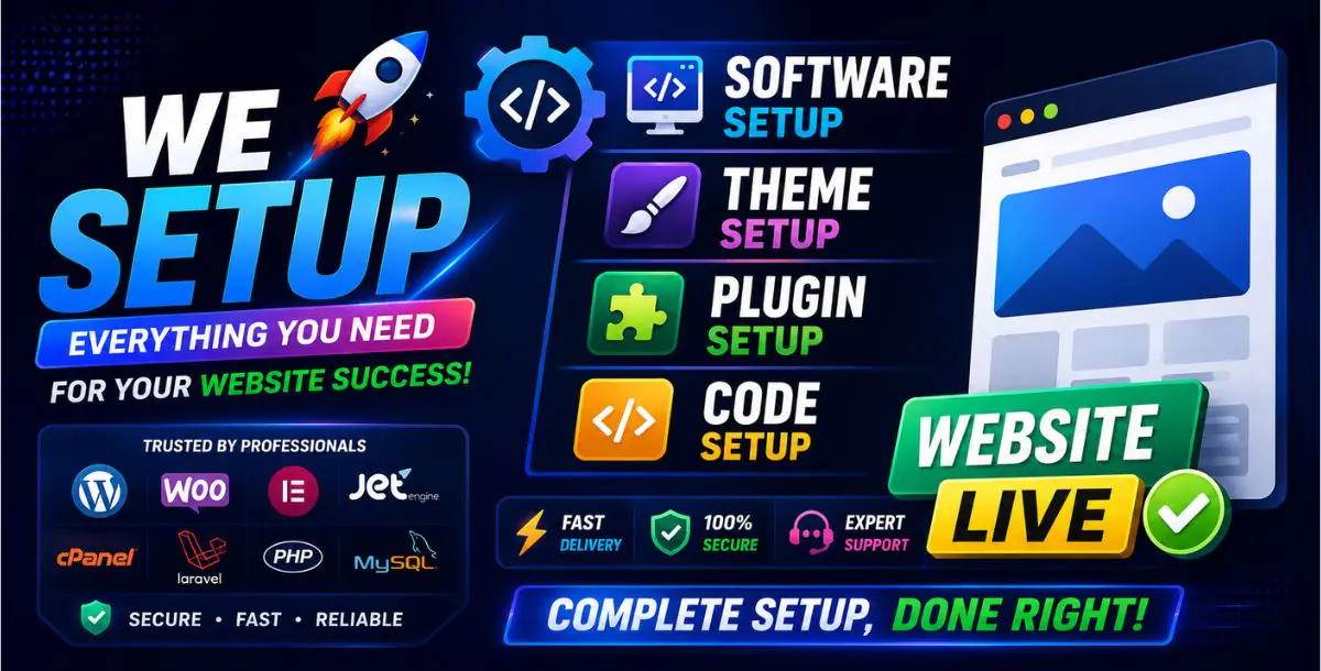 🚀 Get Your Website Live Fast – Professional Setup & Configuration